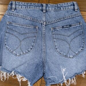 ROLLA'S Original Short High Rise Cut Off Denim Raw Hem Size‎ 25 Inseam 3"